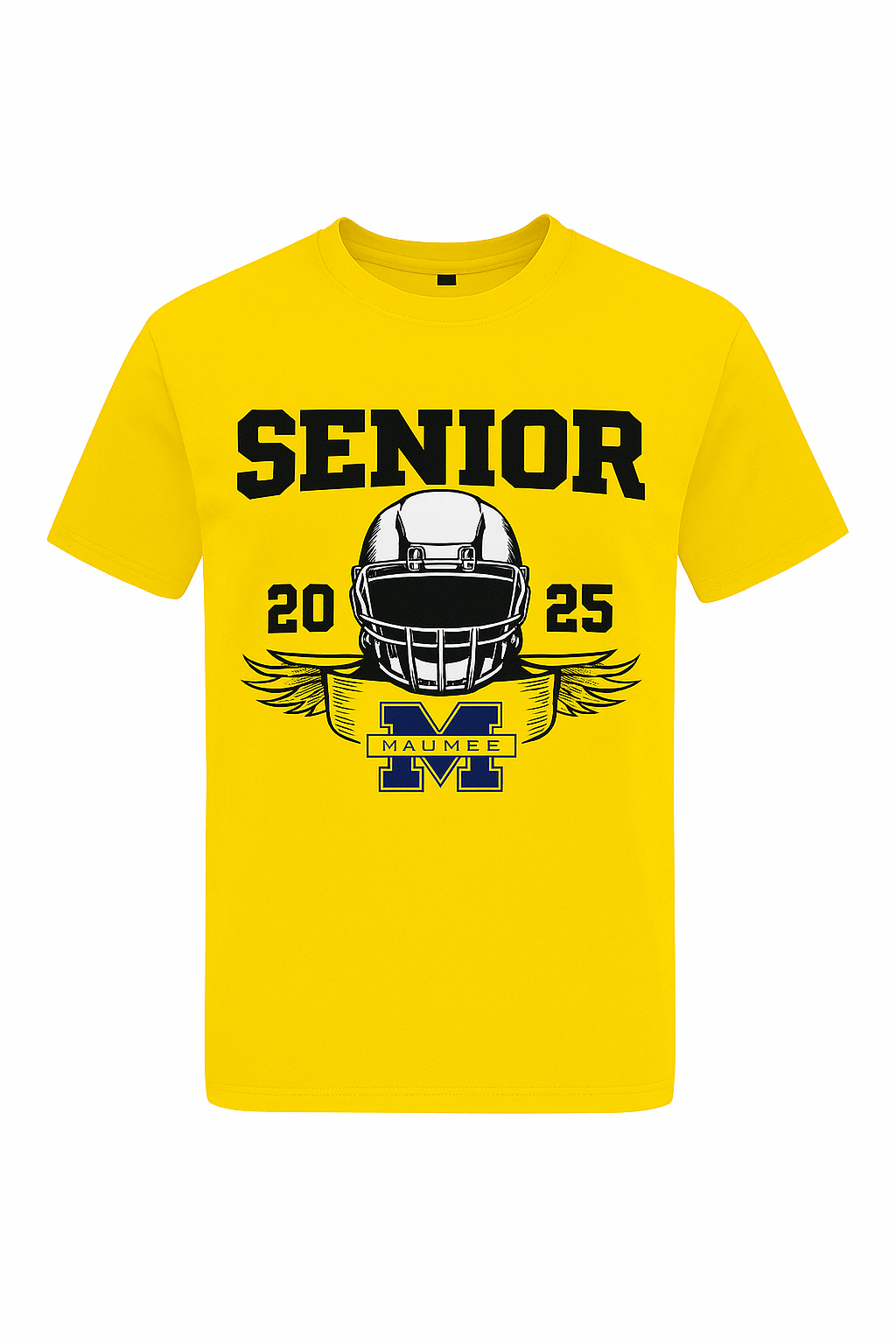 Senior 2025 Football Shirt – Customizable Maumee Panthers T-Shirt | Senior Night & Graduation Tee