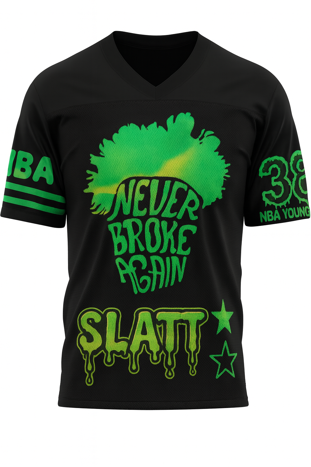 NBA Youngboy Inspired Slime Gangsheet | Make America Slime Again, 38, Slatt, Never Broke Again, Neon Green DTF Designs