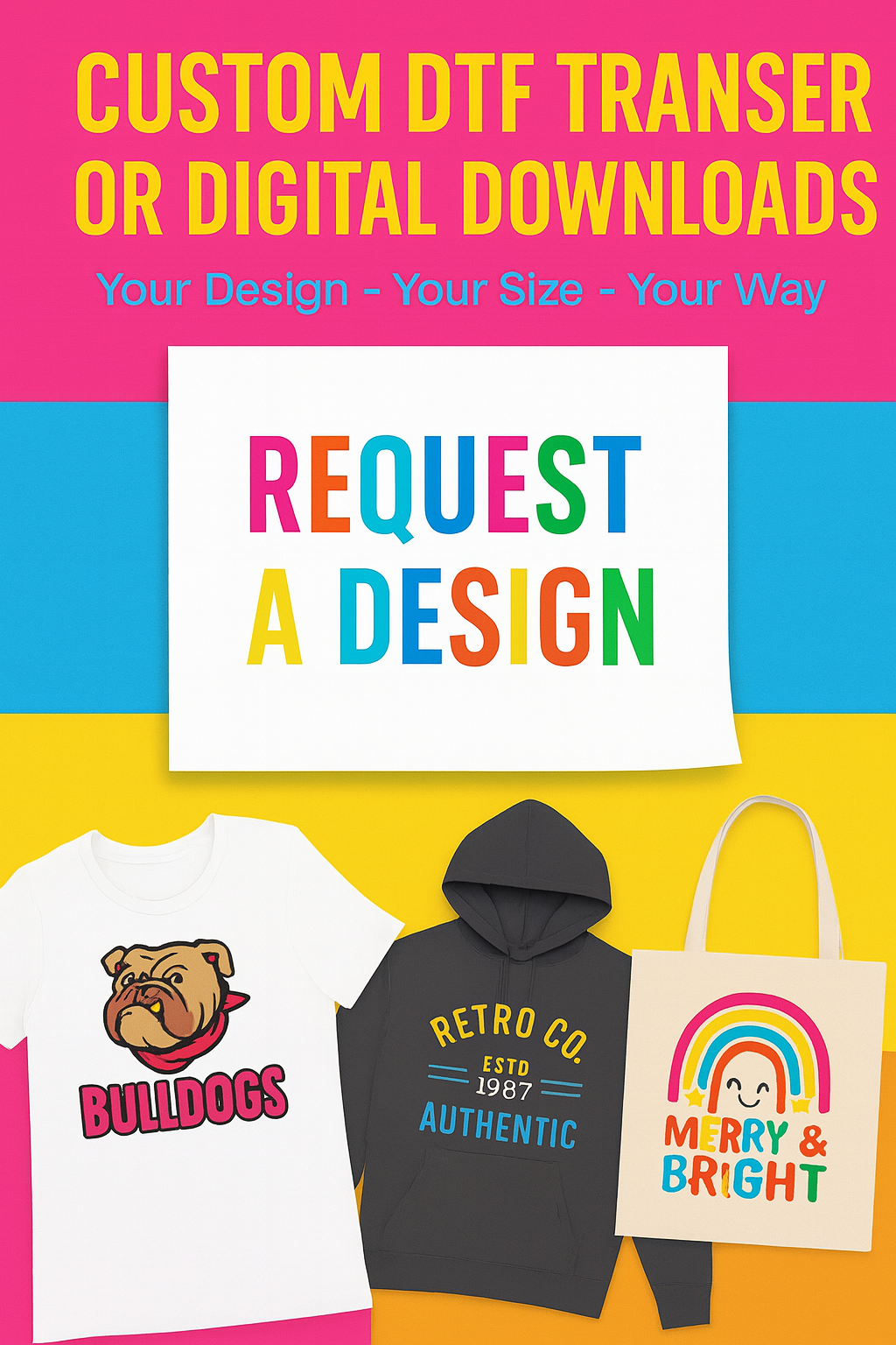 Custom DTF Artwork - Let us create your design