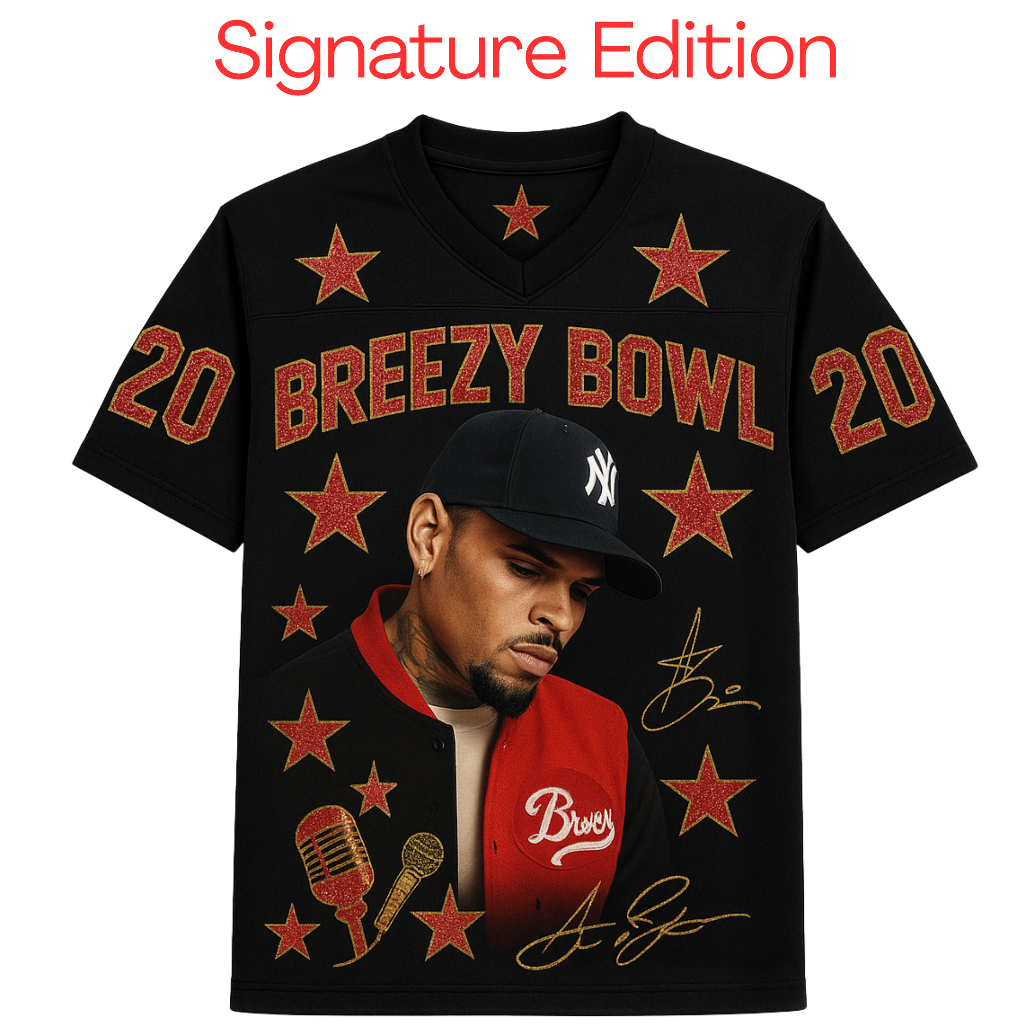 Chris Brown Breezy Bowl Fan Jersey - Your Choice