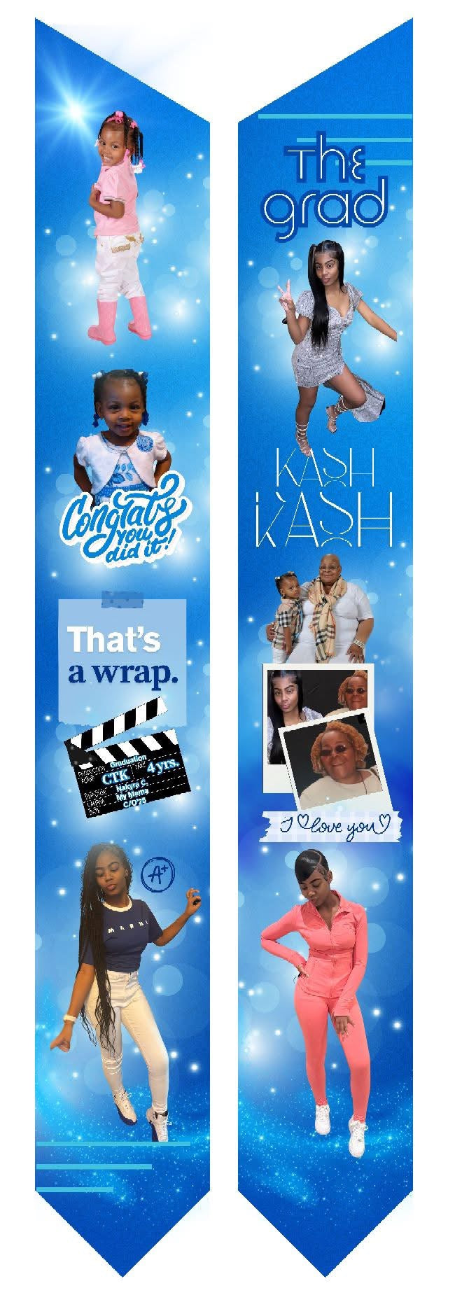 Custom Graduation Stoles – Adult & Kid Sizes