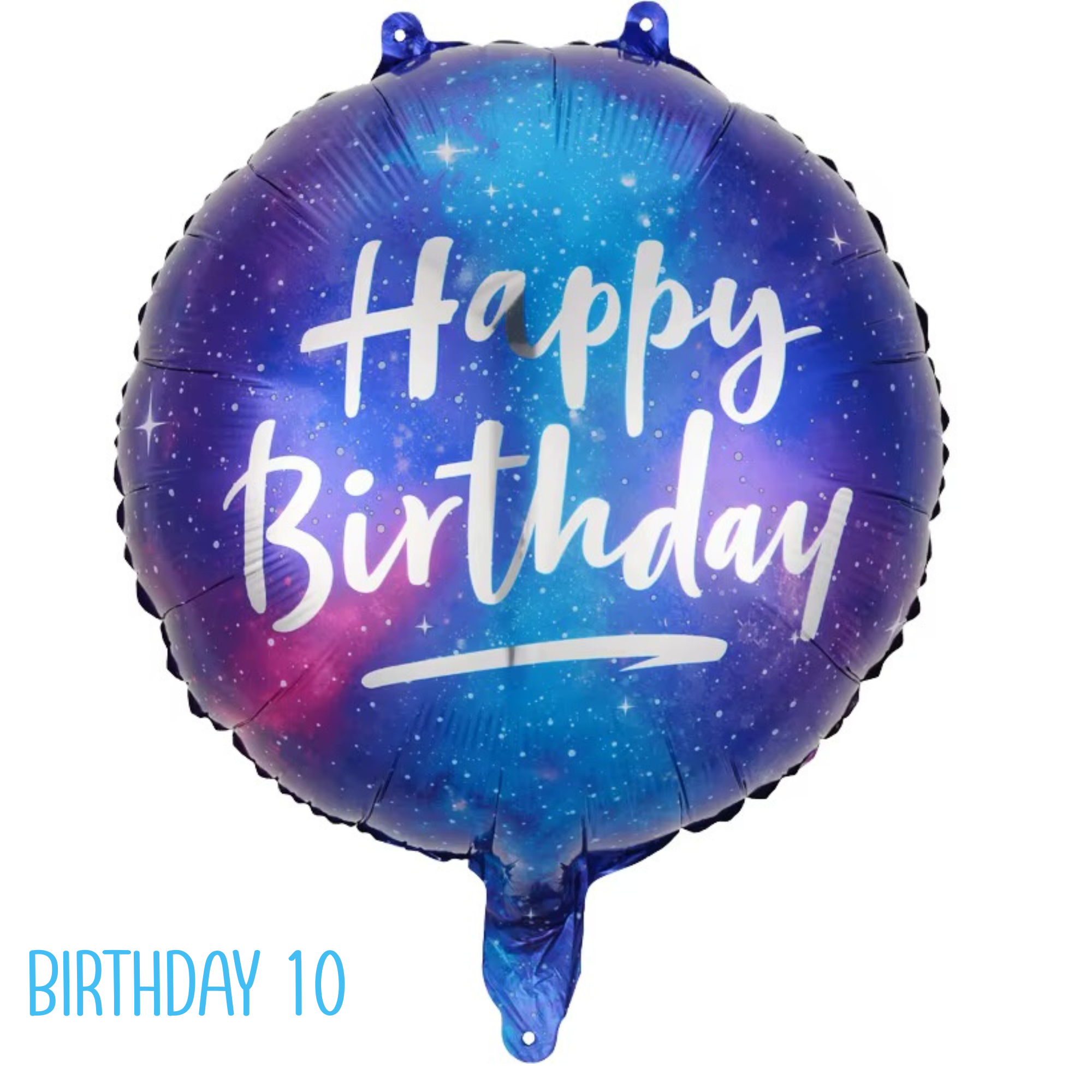 Birthday Balloons – Mylar Helium Filled with Ribbon