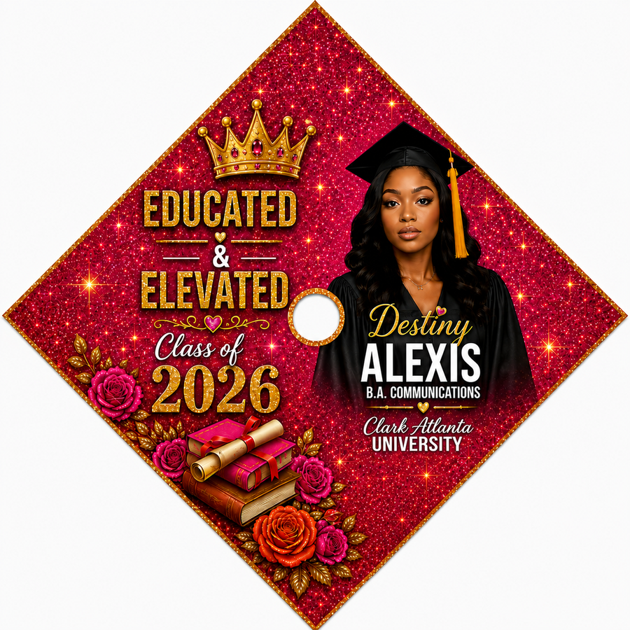 Educated & Elevated Cap Topper | Custom Colors Available