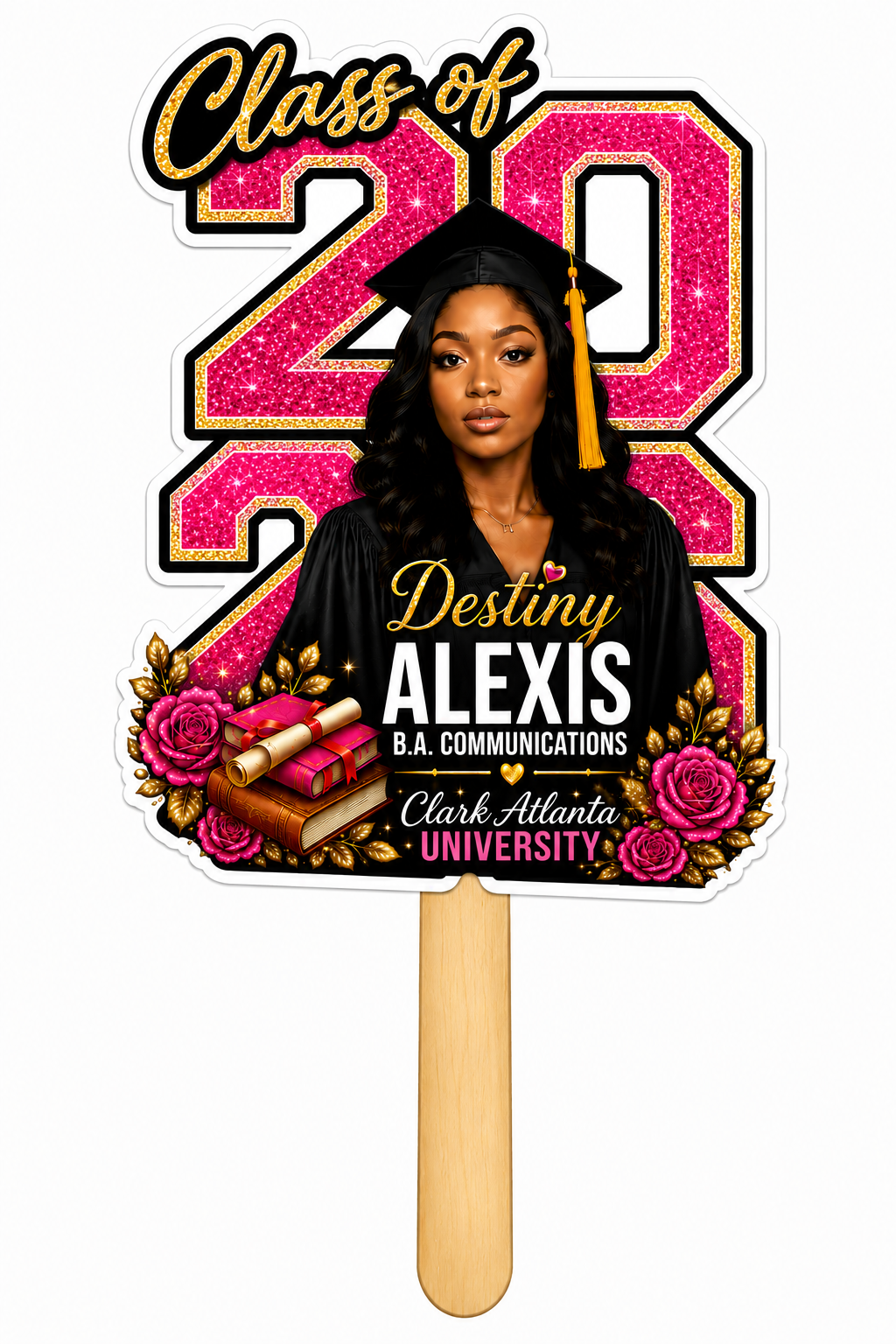 Educated & Elevated Graduation Fan | Custom Colors Available | Sets of 5