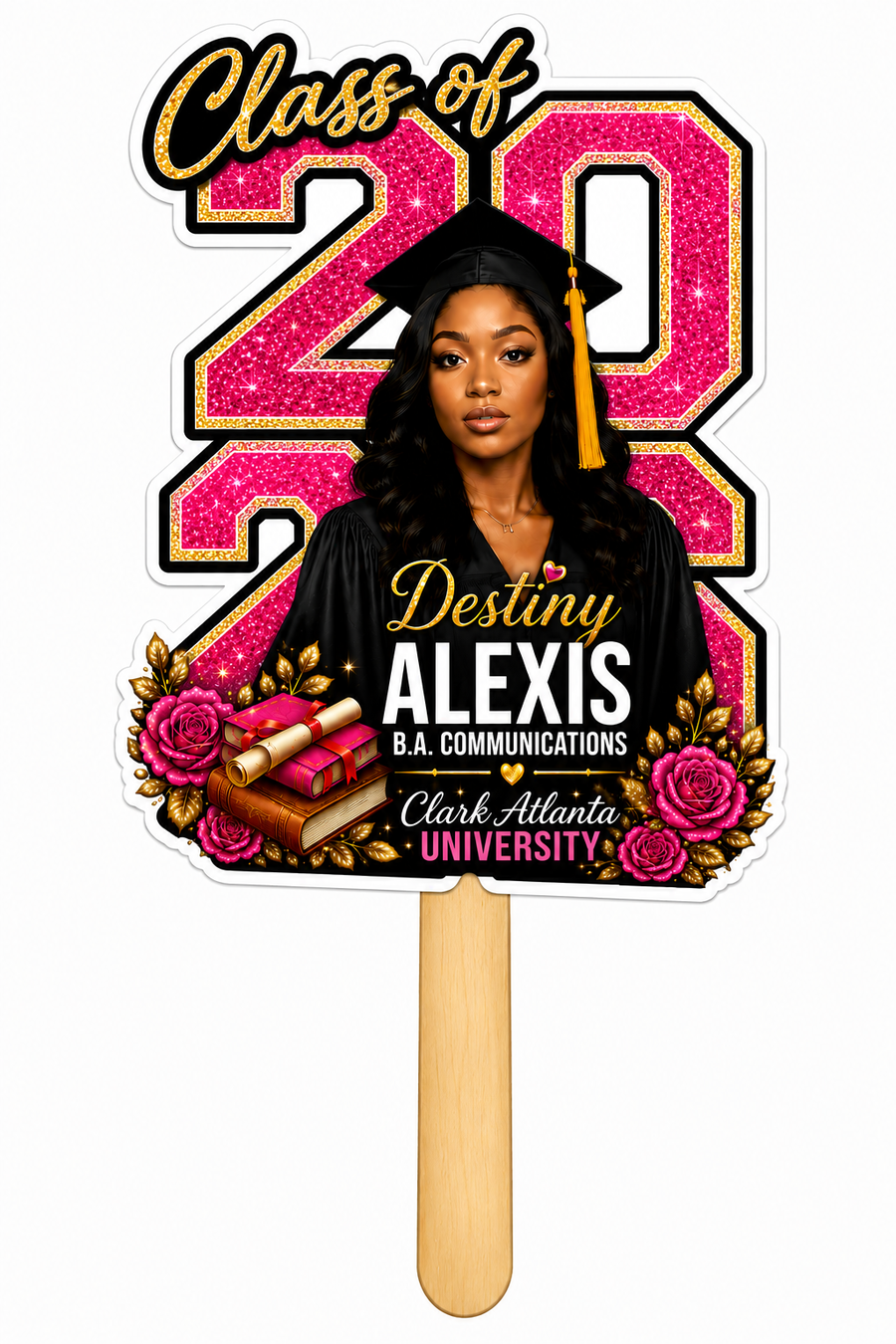 Educated & Elevated Graduation Fan | Custom Colors Available | Sets of 5