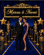 Hollywood Red Carpet Prom Backdrop – Custom Photo, Name & Colors | Prom Send-Off Backdrop