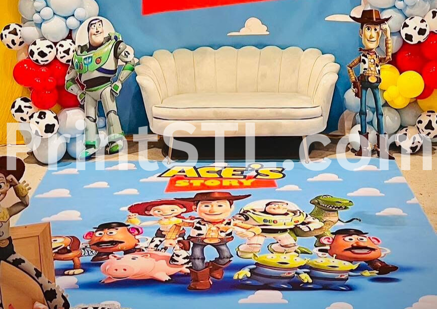 Custom Floor Wrap Decal – Personalized Slip-Resistant Event Decor