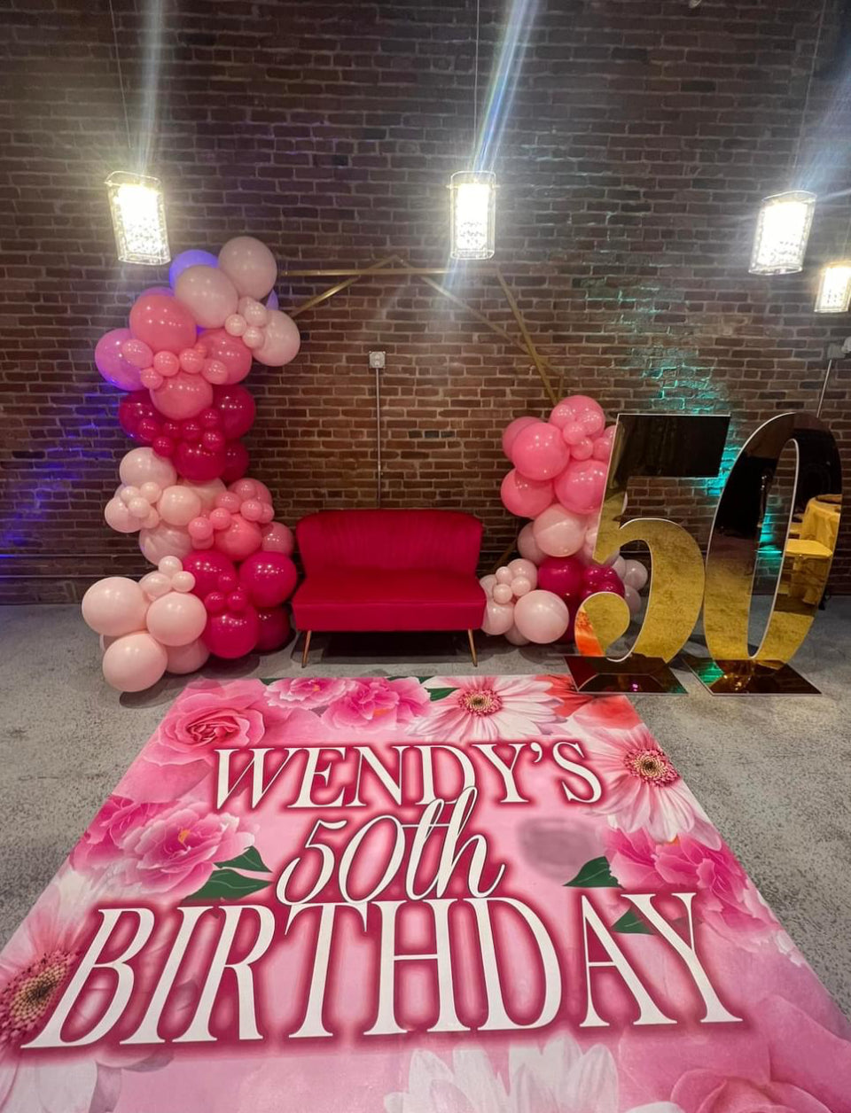 Custom Floor Wrap Decal – Personalized Slip-Resistant Event Decor