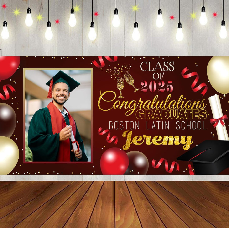 Custom Graduation Banner – Vinyl – Weather Resistant – Personalized