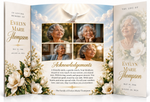 Funeral Program Gate Fold | Custom Obituary Program | 11"x17" | Celebration of Life Program