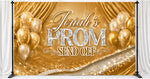 Glam Prom Send-Off Backdrop | Custom Name Prom Backdrop | Luxury Prom Party Background