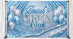 Glam Prom Send-Off Backdrop | Custom Name Prom Backdrop | Luxury Prom Party Background