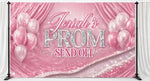 Glam Prom Send-Off Backdrop | Custom Name Prom Backdrop | Luxury Prom Party Background