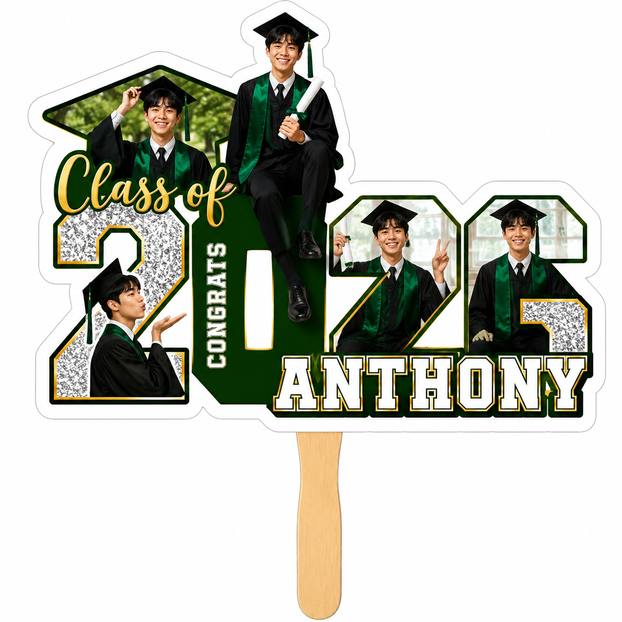 God's Plan Graduation Fan  | Custom Colors Available | Sets of 5