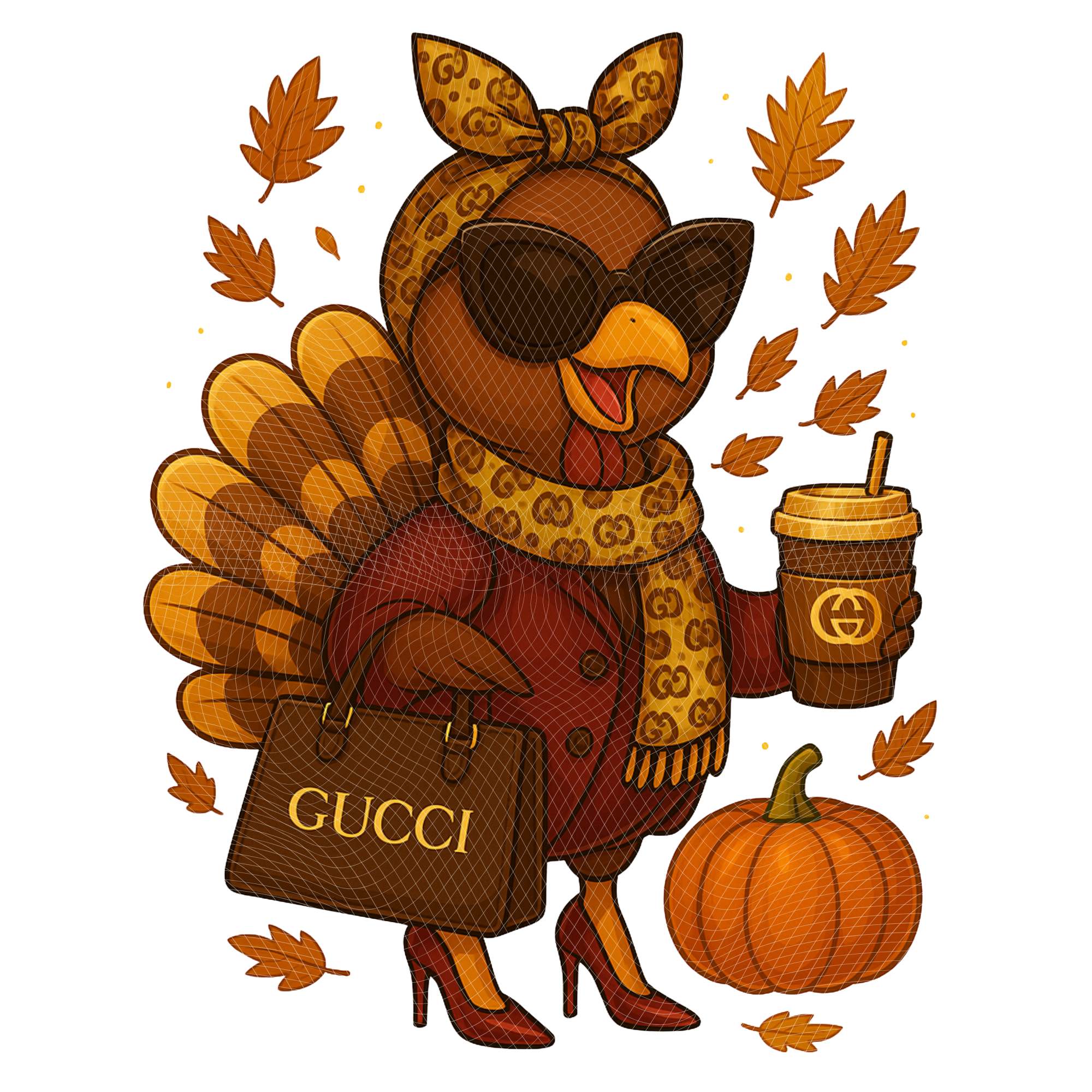 Bougie Gucci Turkey | PNG | Instant Download |Sublimation & DTF Clipart | 300 DPI