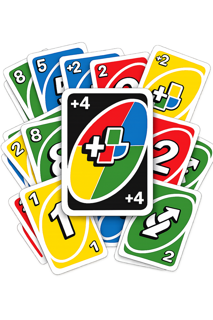 Custom Jumbo UNO Card Cutouts | Multiple Sizes | Game-Themed Party Decorations
