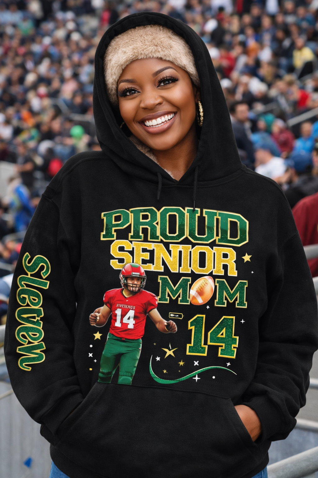 Senior Mom Custom Hoodie & Photo Jeans Set