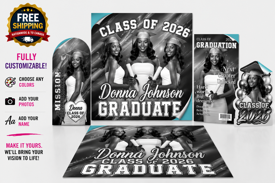 All Star Graduation Decor Set | PLATINUM PACKAGE | Custom Colors Available