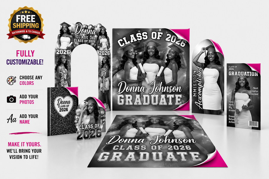 All Star Graduation Decor Set | DIAMOND PACKAGE 💎 | Custom Colors Available