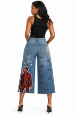 Usher & Chris Brown Custom Shorts | One-of-a-Kind Concert Shorts