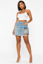 St. Louis R&B Tour Custom Denim Shorts | One-of-a-Kind Concert Skirt | Size 4
