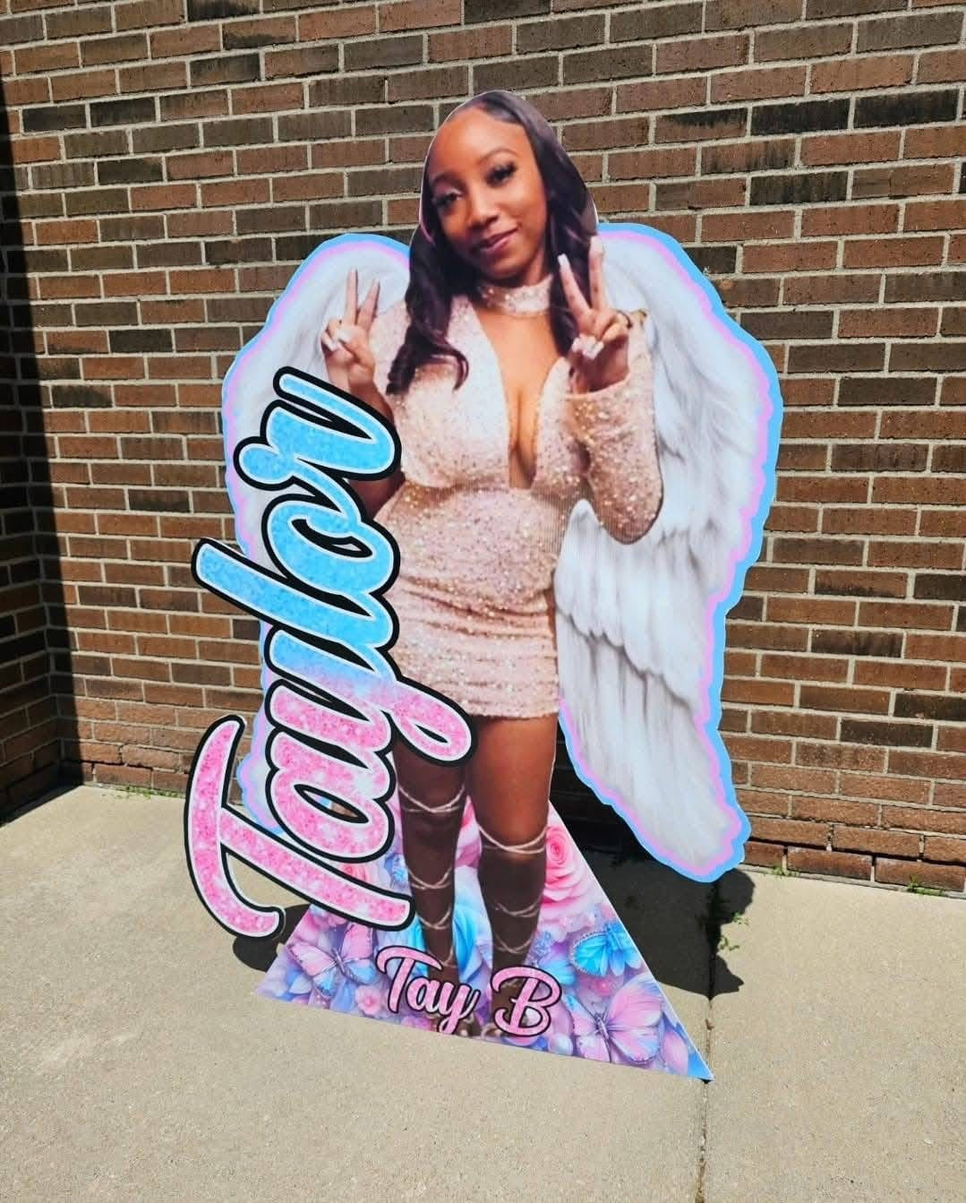 Memorial Life-Size Standee – 5ft, 6ft, 7ft or 8ft | Free Design & Easel Included