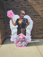 Memorial Life-Size Standee – 5ft, 6ft, 7ft or 8ft | Free Design & Easel Included