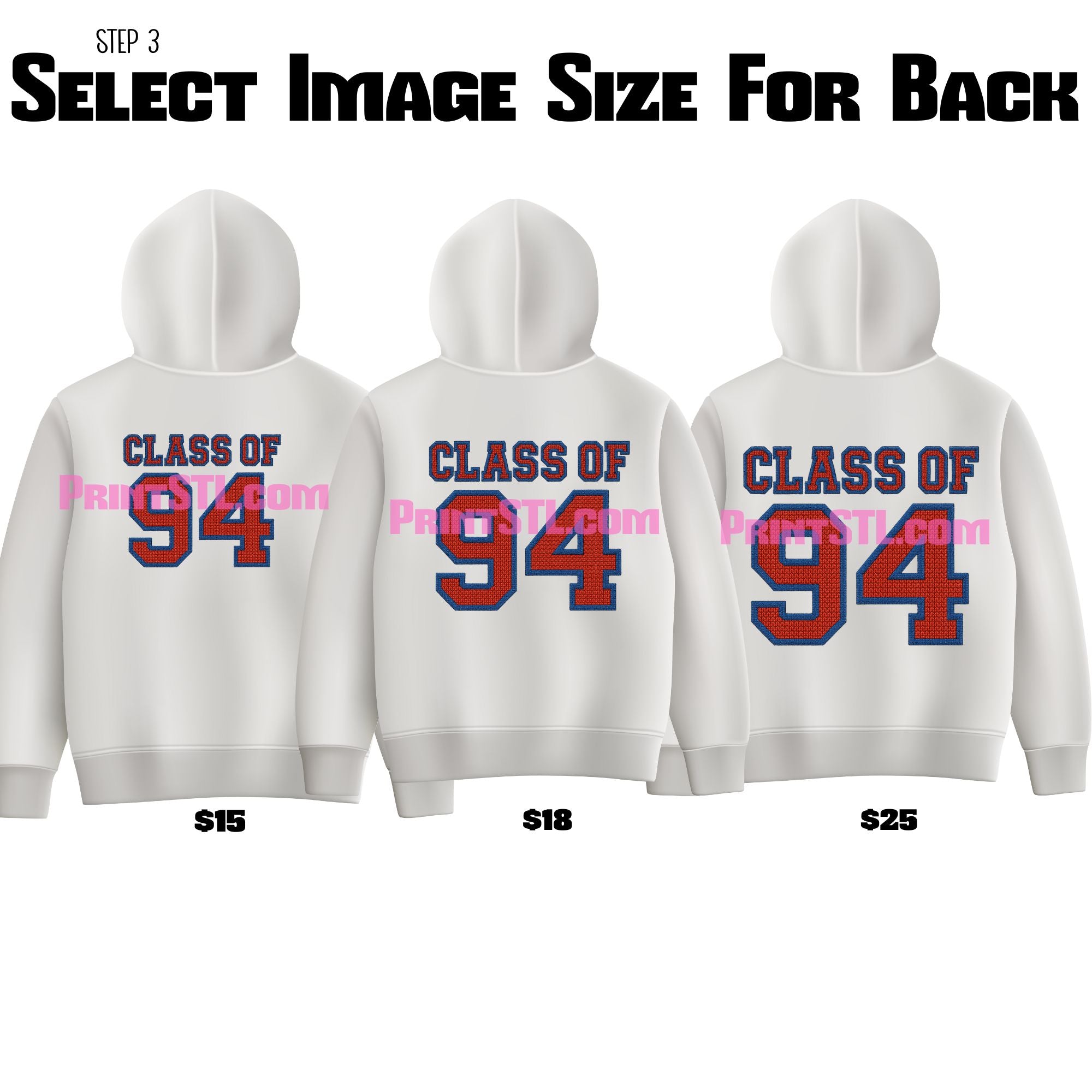 Crochet Look Comets Hoodie – Customizable Year & Name Option | M Logo Design