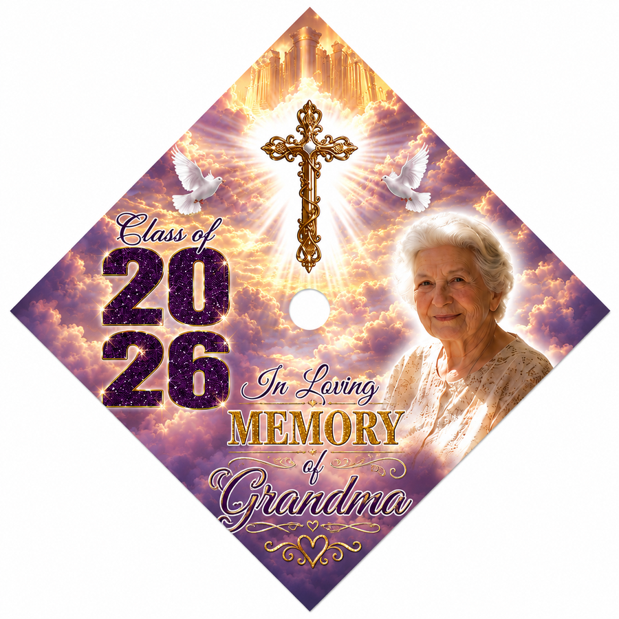 In Loving Memory Graduation Cap Topper | Custom Colors Available