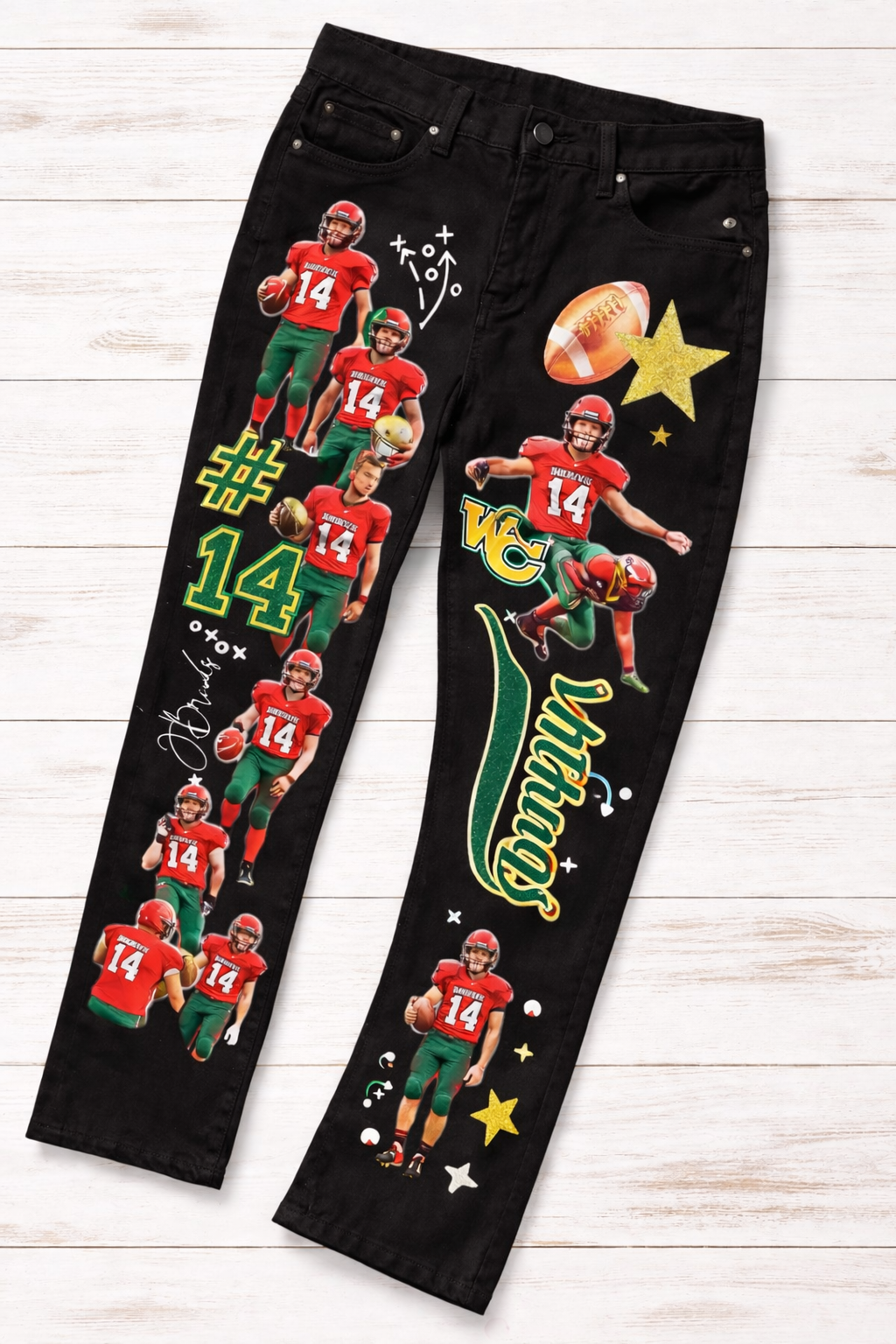 Senior Mom Custom Hoodie & Photo Jeans Set