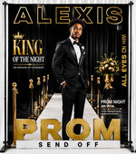 King of the Prom Send-Off Backdrop | Red Carpet Prom Background
