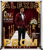 King of the Prom Send-Off Backdrop | Red Carpet Prom Background