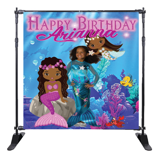 Our Little Mermaid Backdrop