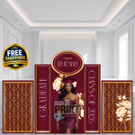 Luxe Graduation Decor Set | SILVER PACKAGE | Custom Colors Available