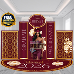 Luxe Graduation Decor Set | PLATINUM PACKAGE | Custom Colors Available