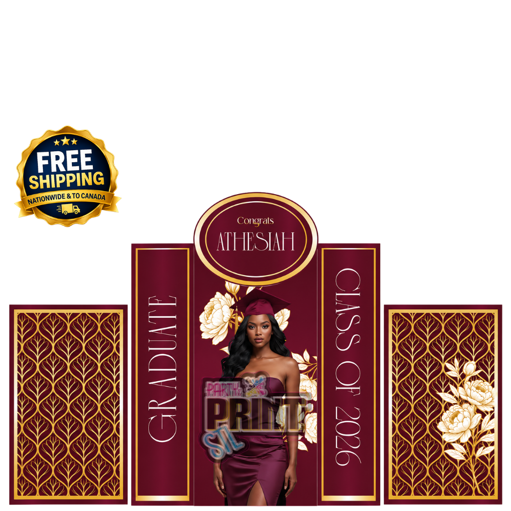 Luxe Graduation Decor Set | SILVER PACKAGE | Custom Colors Available