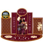 Luxe Graduation Decor Set | PLATINUM PACKAGE | Custom Colors Available