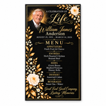Custom Memorial Menu | Personalized Celebration of Life Table Menu | Funeral & Repast Décor