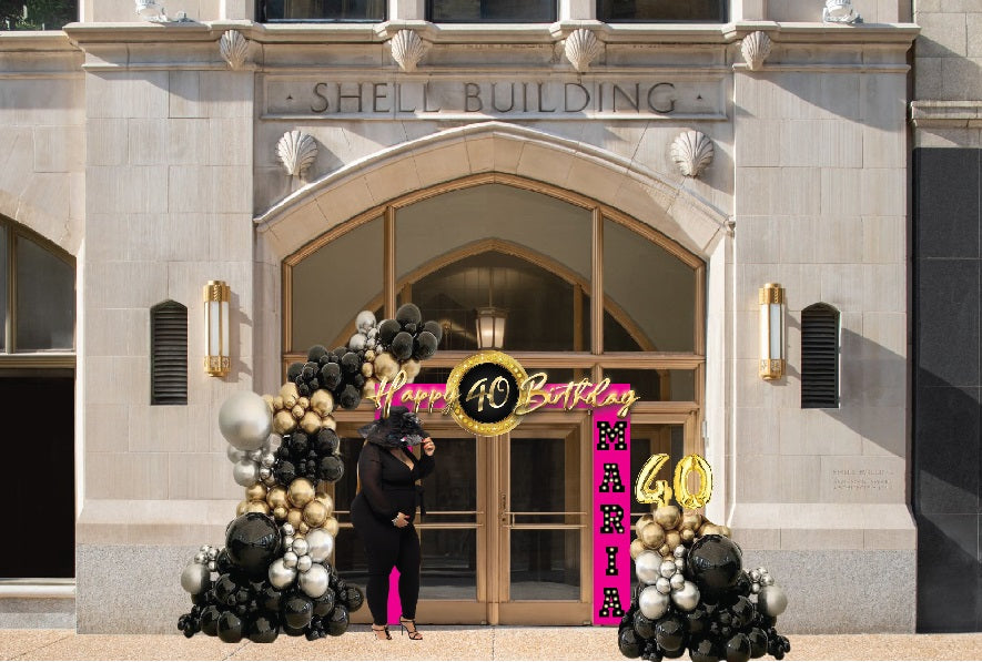 Grand Birthday Entryway