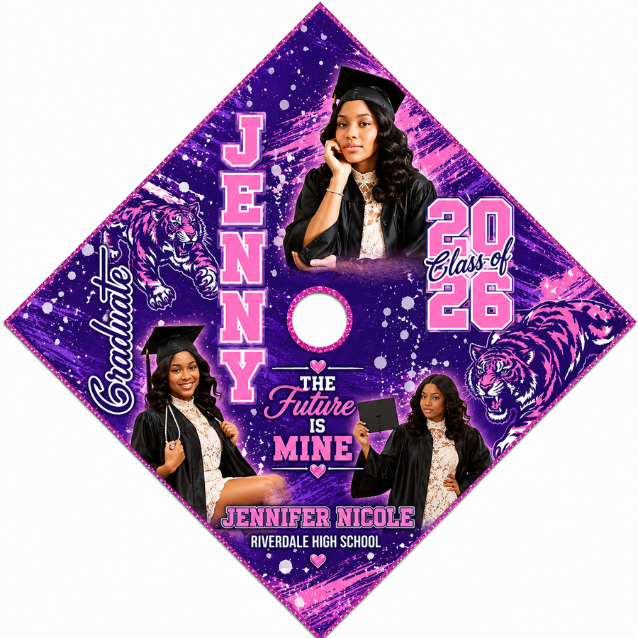 Next Level Graduation Cap Topper | Custom Colors Available