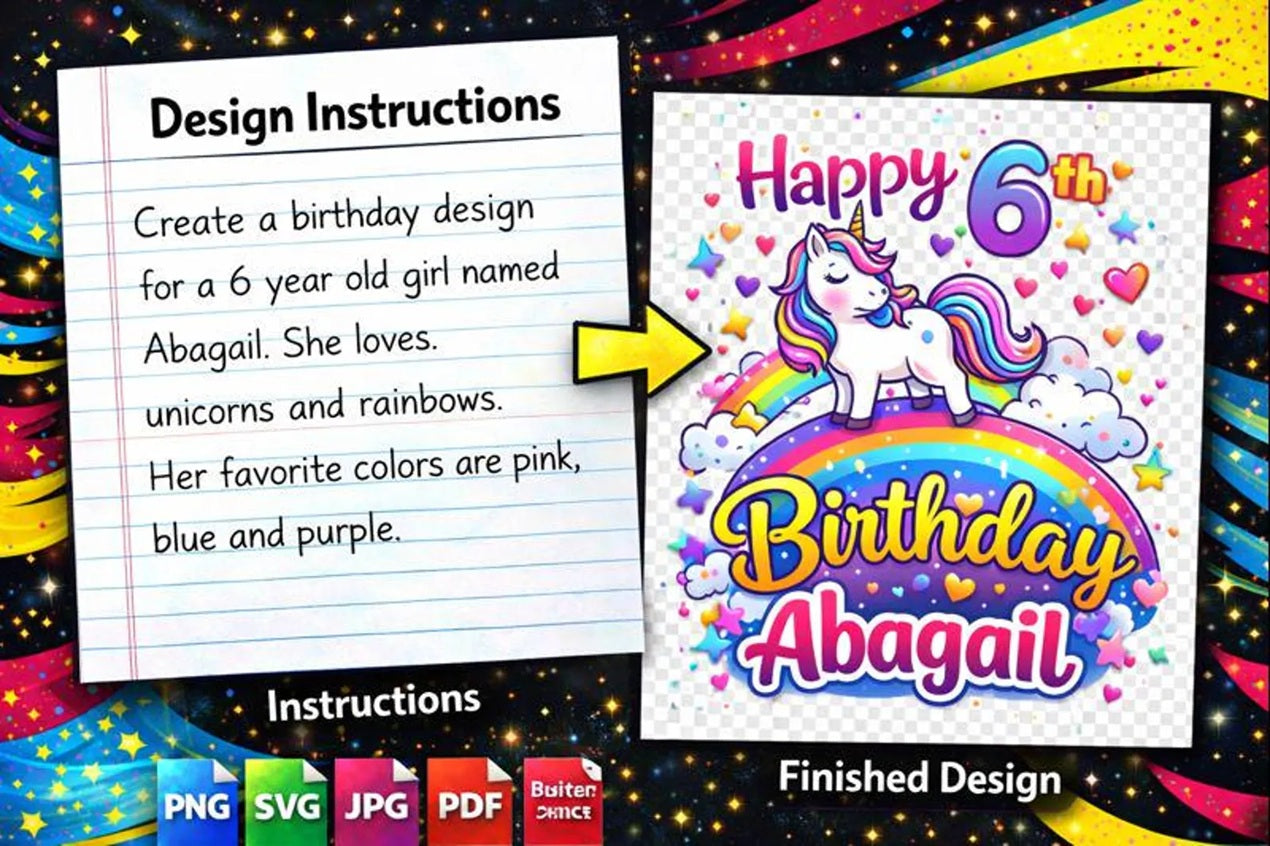 Custom Artwork Design for DTF, Sublimation & DTG Printing | Print-Ready PNG File