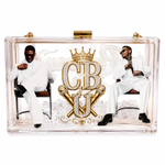 Raymond & Brown Legends Clear Crossbody Bag | Gold Chain Acrylic Purse