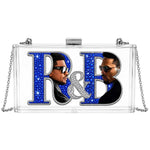 R&B Tour Clear Stadium Crossbody Purse – Silver Chain Concert Bag