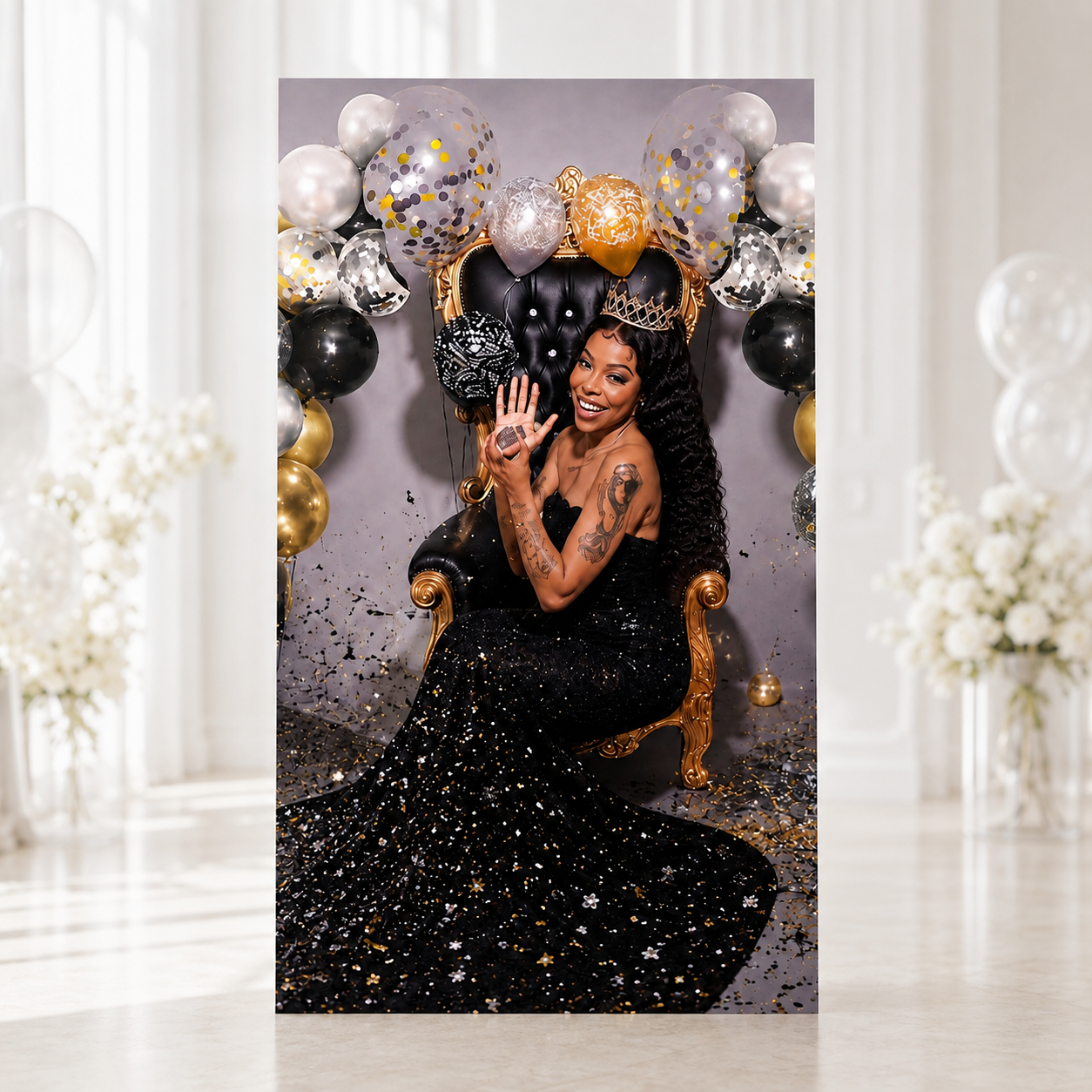 Custom Rectangle Photo Board | Personalized Event Display