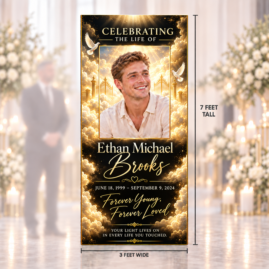 7FT Celebration of Life Photo Board – Custom Memorial Display (Copy)