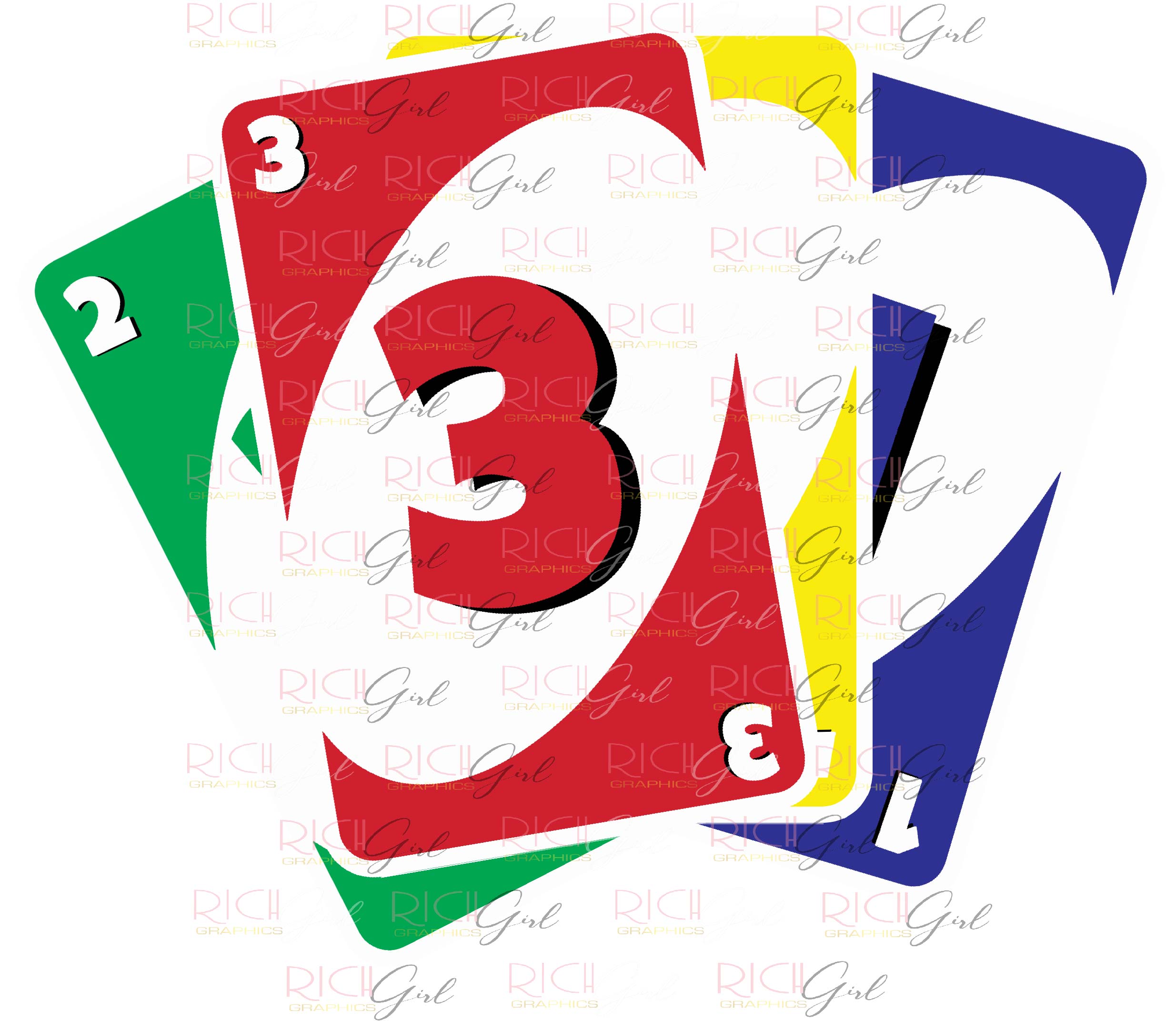 Uno Cutout Props - RED CARDS