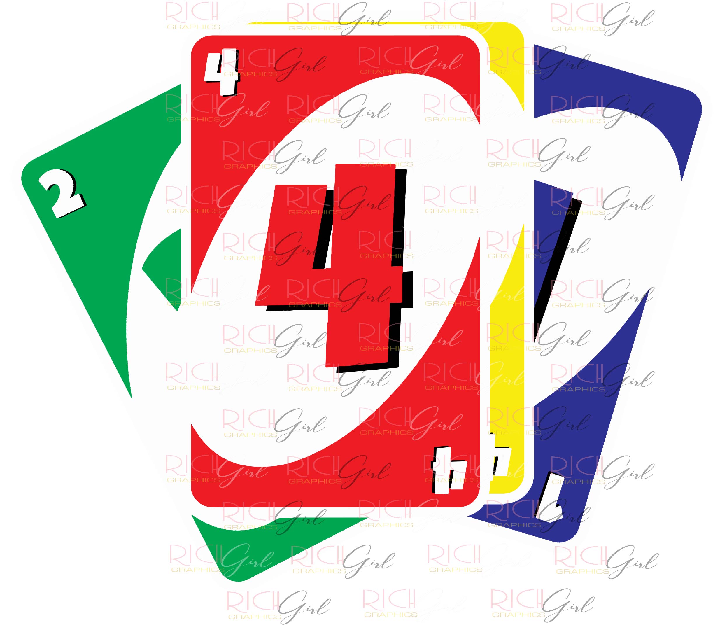 Uno Cutout Props - RED CARDS