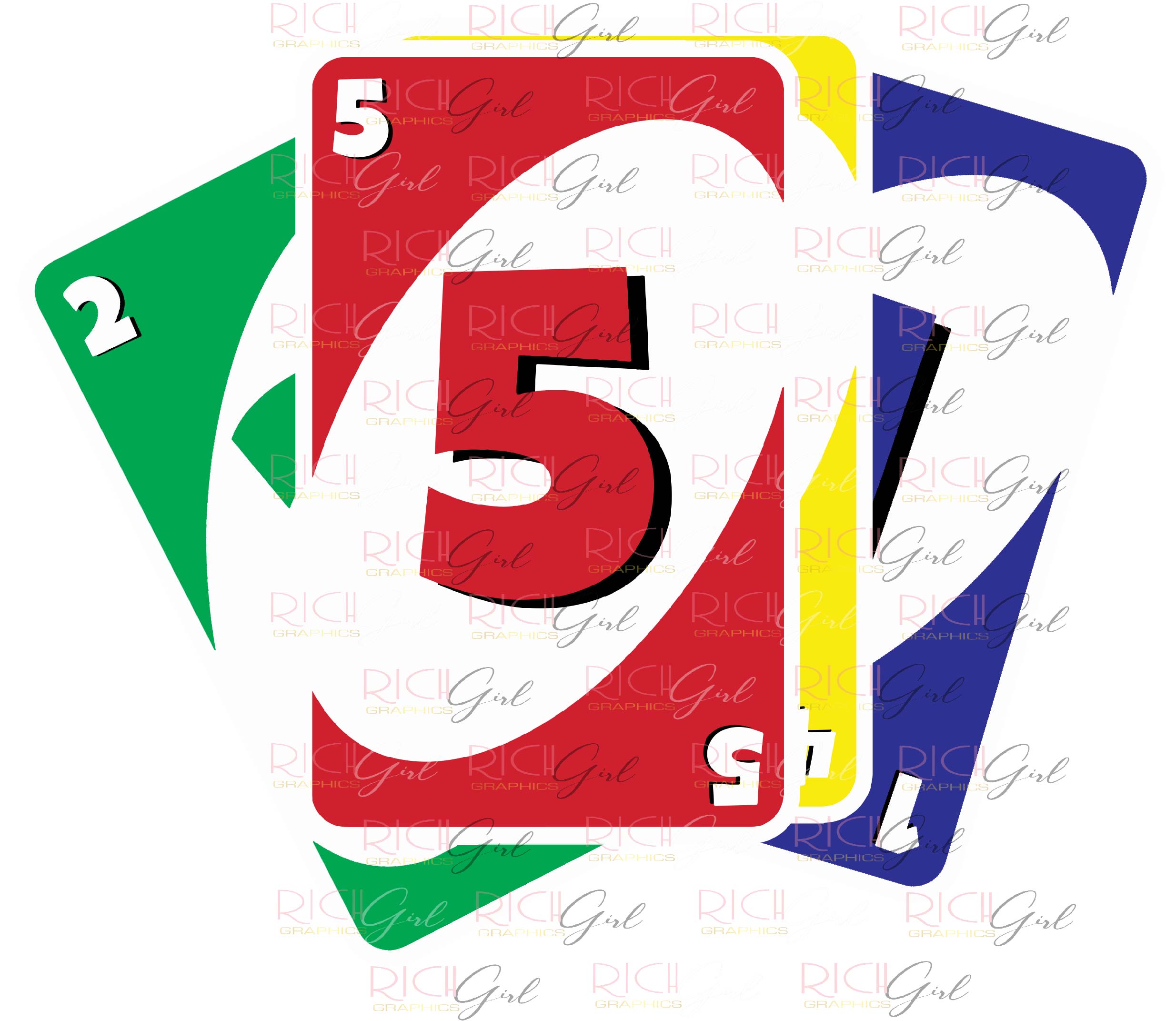 Uno Cutout Props - RED CARDS