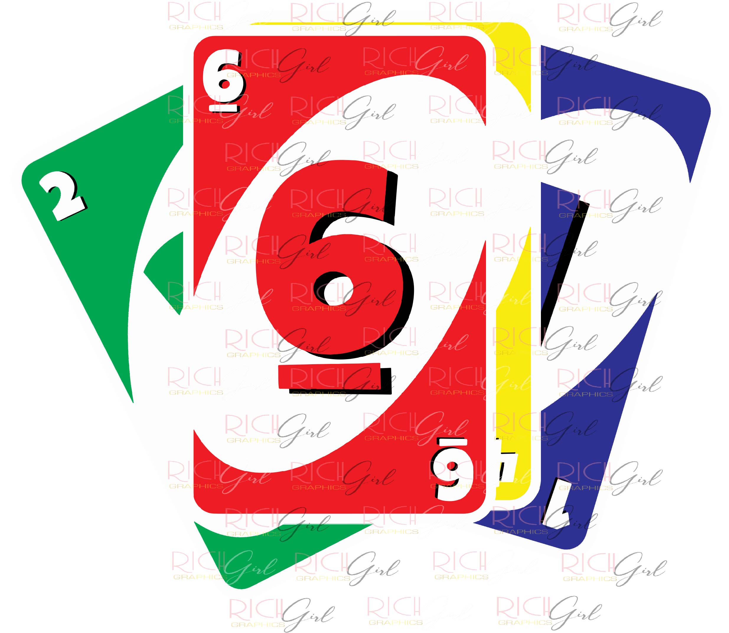 Uno Cutout Props - RED CARDS