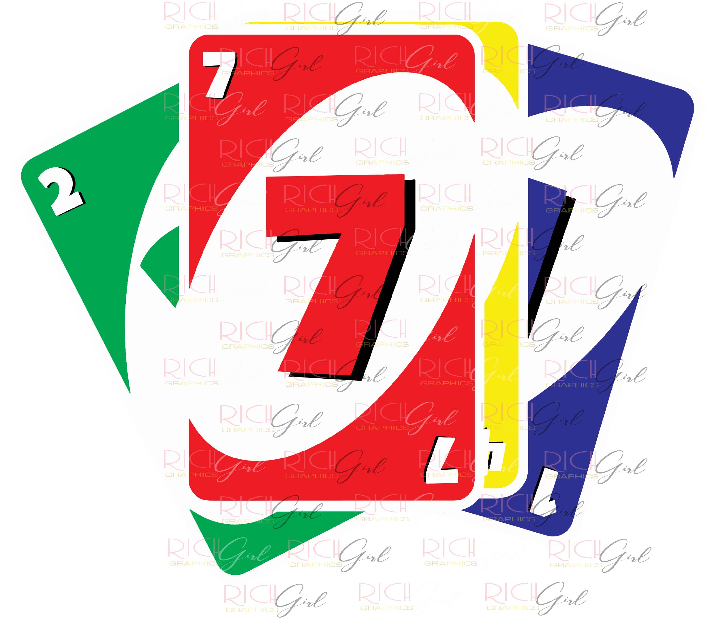 Uno Cutout Props - RED CARDS